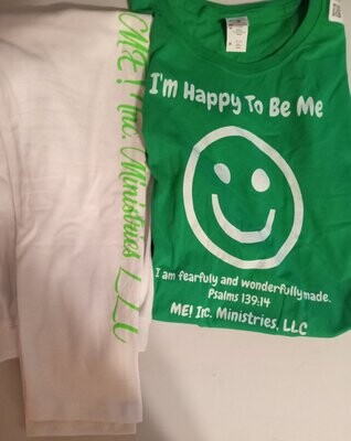Green Power Up: I am Happy To Be ME! Ministry 2 piece set