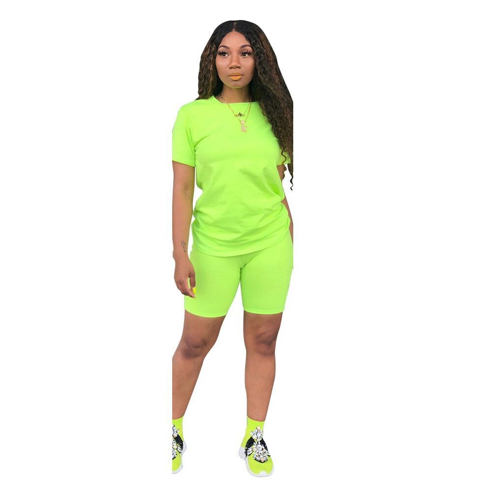 ME! Inc. Ministries LLC Neon Yellow/Green 2 Piece Short set ME! Inc. Ministries LLC Neon Yellow/Green 2 Piece Short set