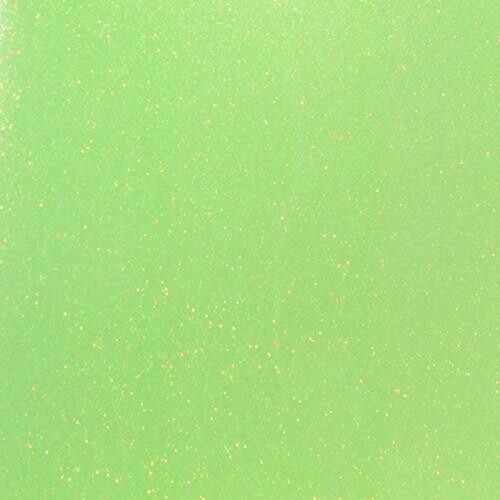 Fluorescent Green Glitter HTV