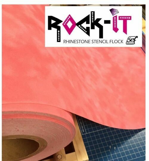 Rock It Rhinestone Stencil Flock