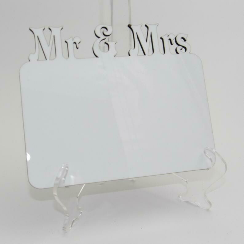 Sublimation Frame - Mr. &amp; Mrs.