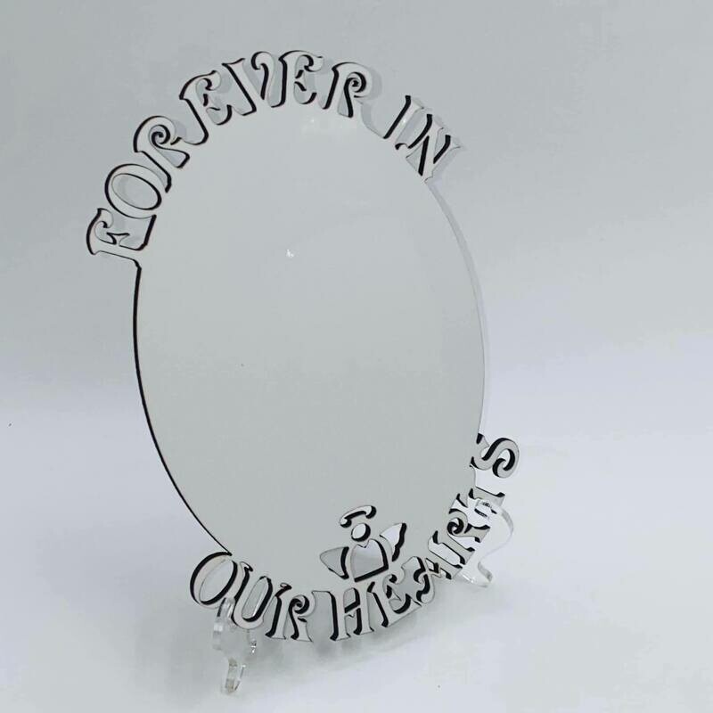 Sublimation Frame - Forever in Our Hearts Oval