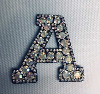 Rhinestone Letters Patch
