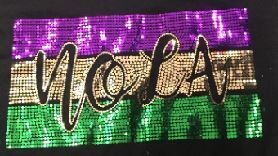 NOLA Mardi Gras Spangle Transfer