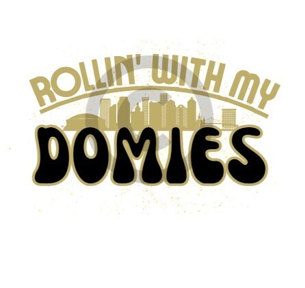 Retro Rollin With My Domies Heat Transfer  - DTF