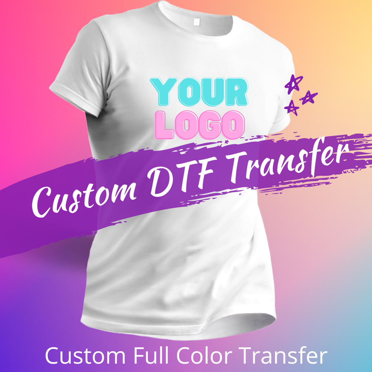Custom DTF Transfer Sheet  - 18 adult transfers / 6 kid