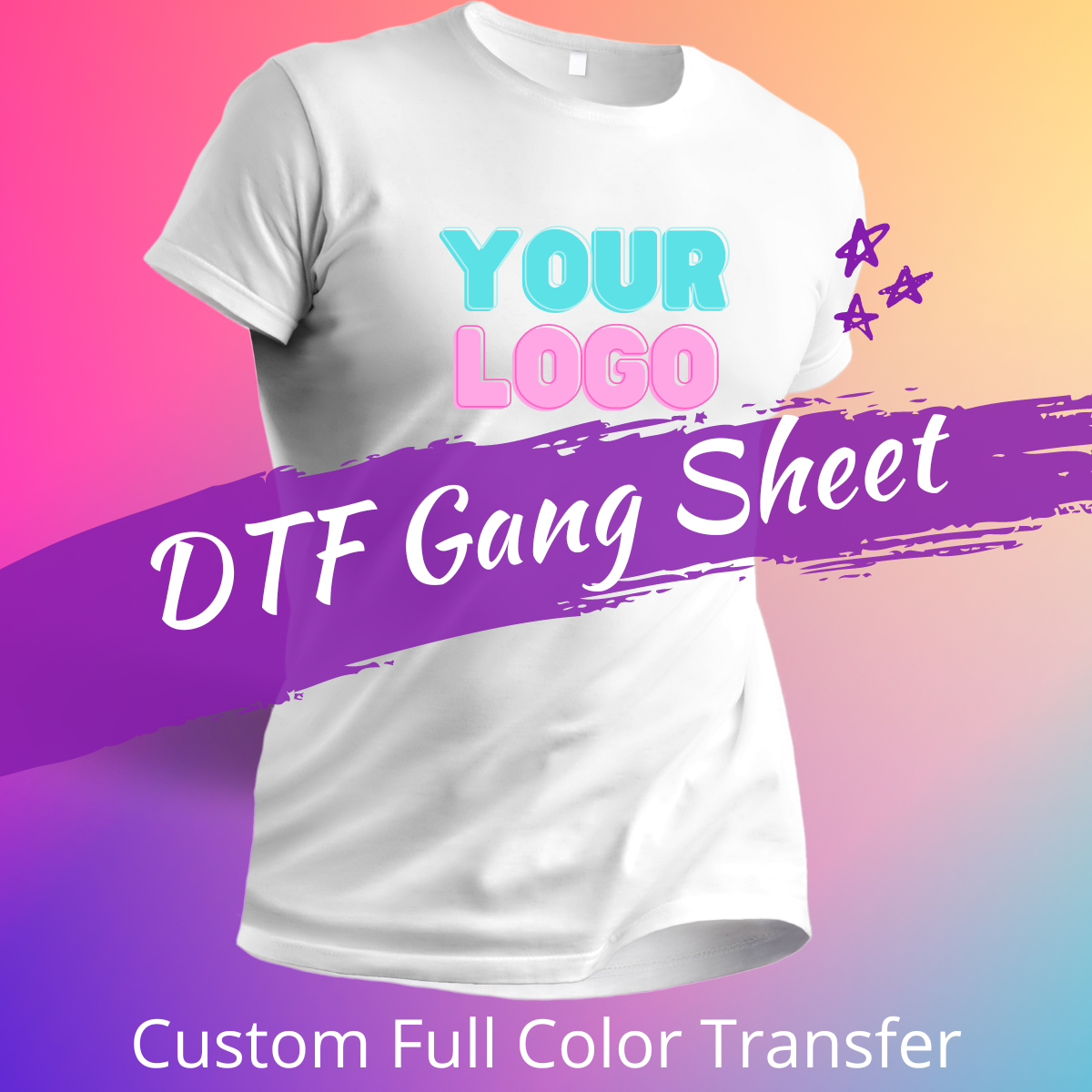 Custom DTF 11x17 Gang Sheet  - 25 sheets