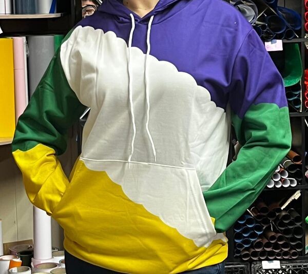 Mardi Gras Hoodie   - Polyester