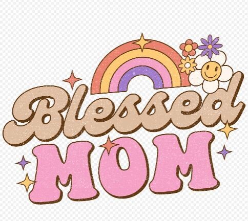 Blessed Mom DTF Heat Transfer