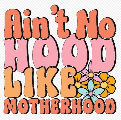 Retro Motherhood DTF Heat Transfer