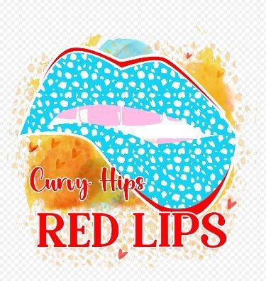 Curvy Hips Red Lips DTF Heat Transfer
