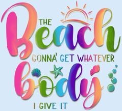 Beach Body DTF Heat Transfer