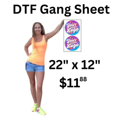 Custom DTF Gang Sheet 12 x22 inches