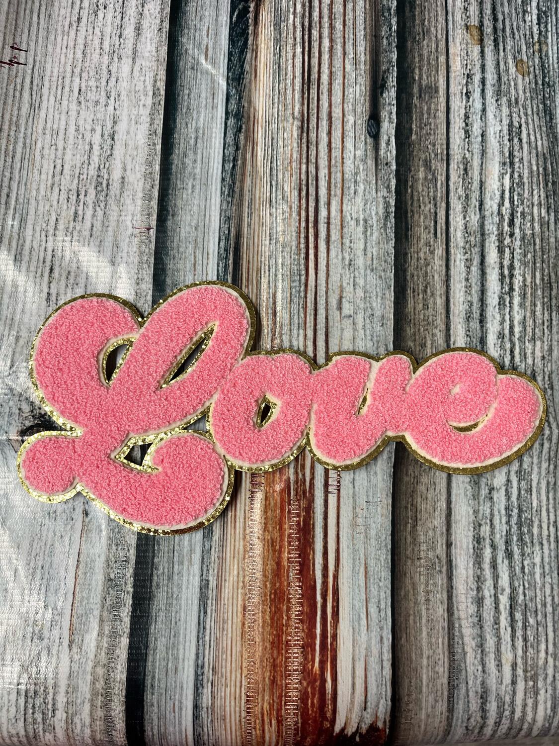 Chenille Valentines Day Love Patch