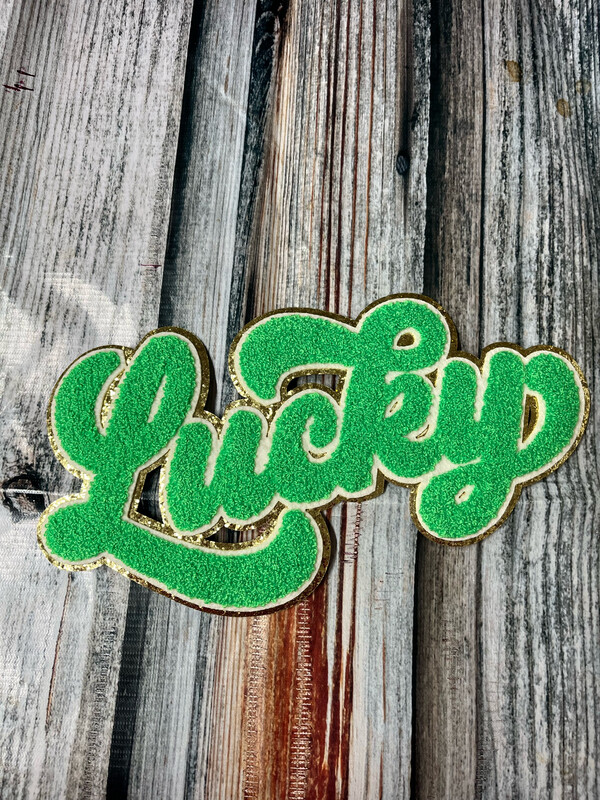 Chenille St Patrick’s Day Lucky Patch