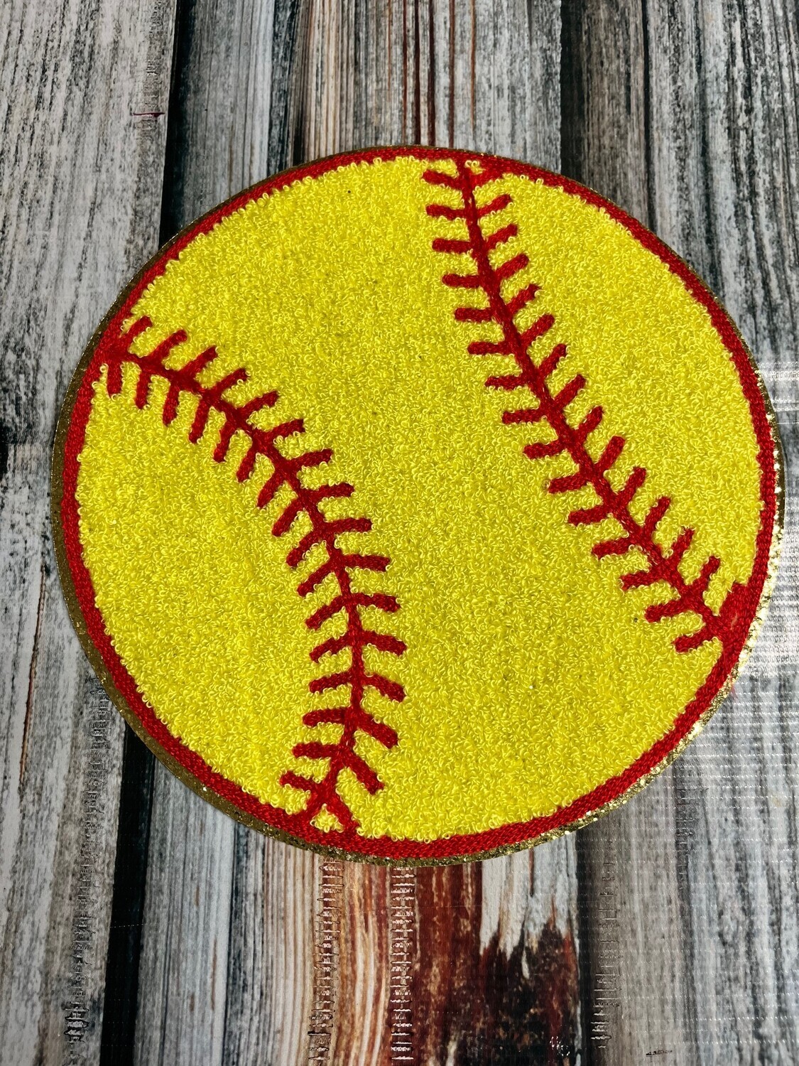 Chenille Softball Patch