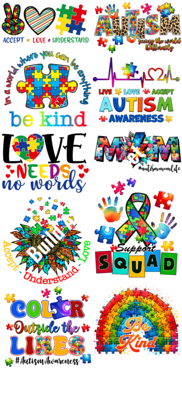 Autism DTF Bundle