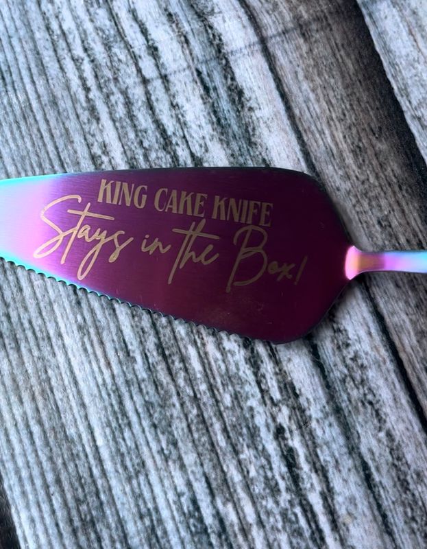 King Cake Knife, Mardi Gras Colors