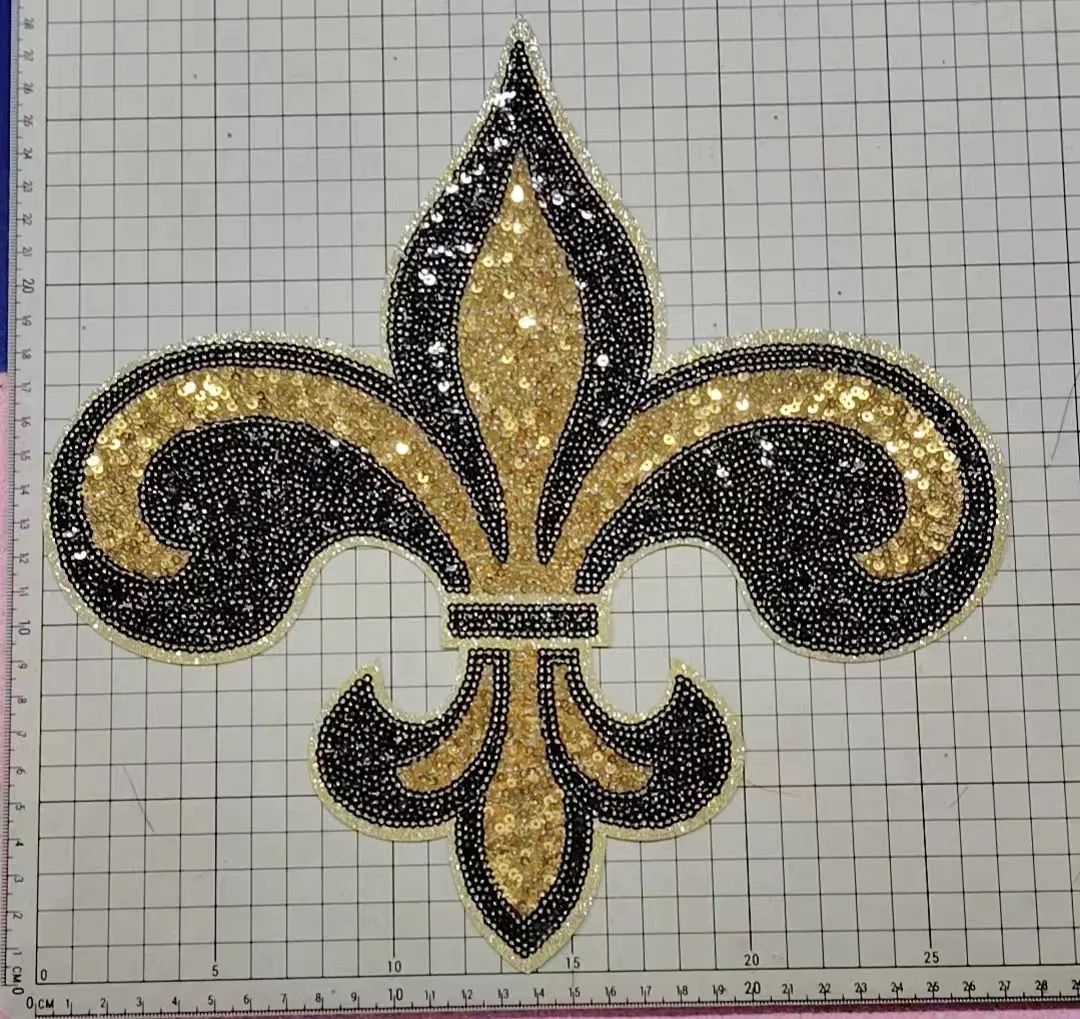 Sequin Fleur De Lis Patch