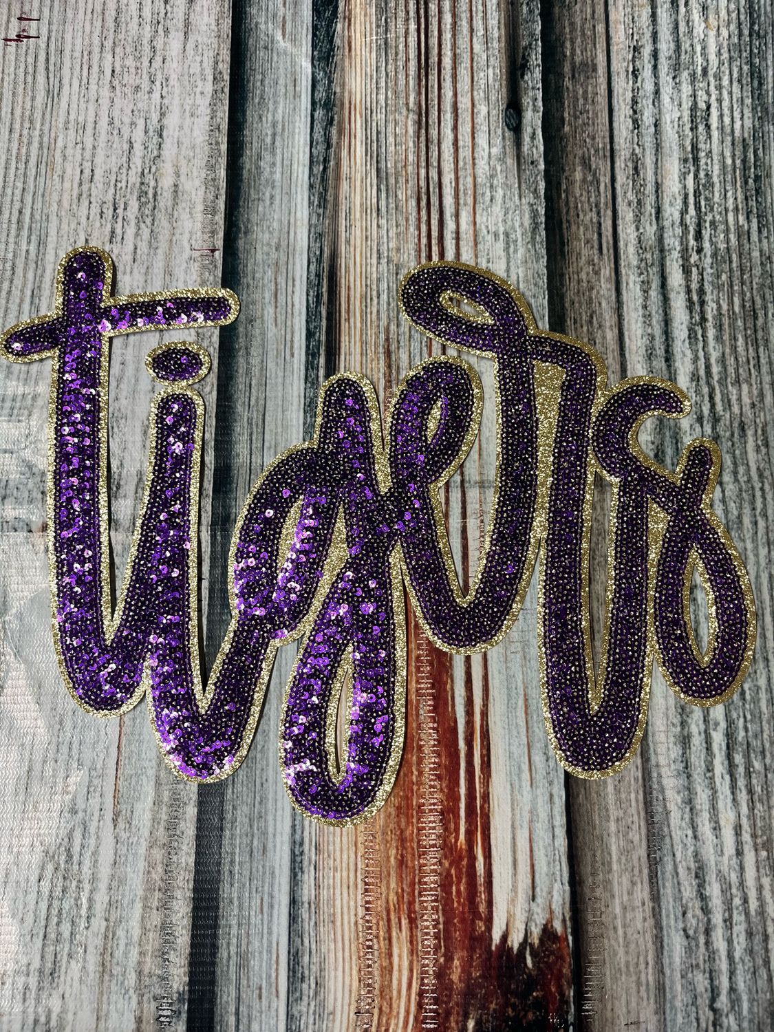Sequin Tigers Patch