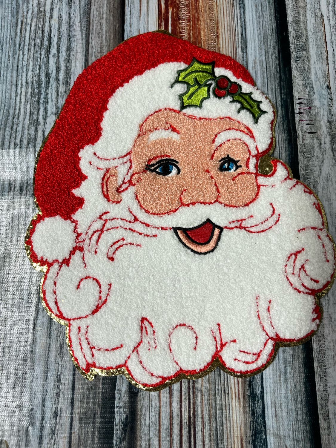 Chenille  Santa Patch