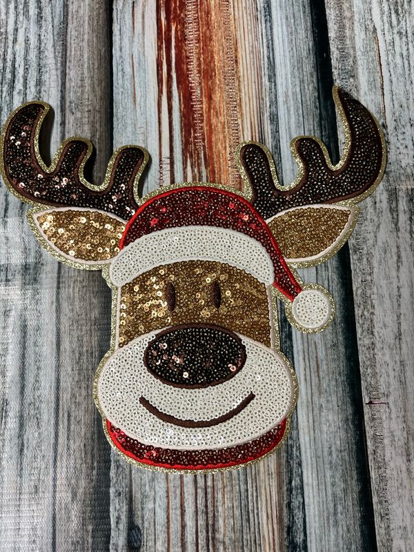 Sequin Reindeer Patch