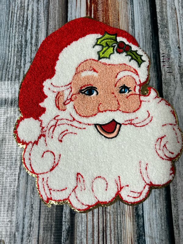 Chenille  Santa Patch