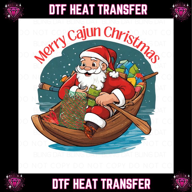 Merry Cajun Christmas DTF Transfer