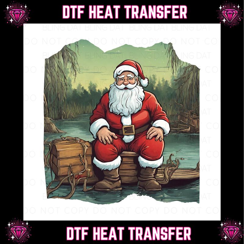 Bayou Santa DTF Transfer