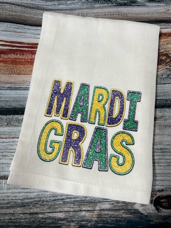 Mardi Gras Kitchen Towel