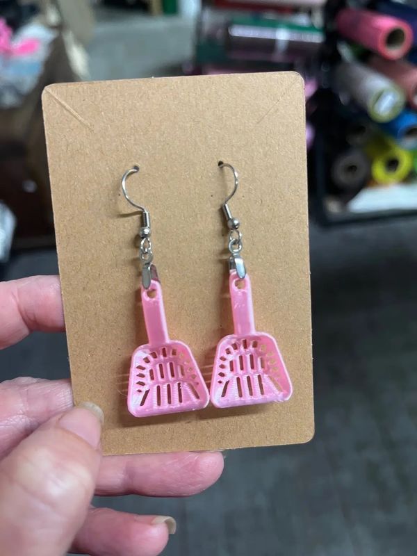 Cat Litter Scoop Earrings