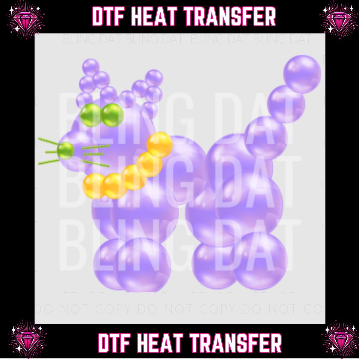 Mardi Gras DTF Transfer