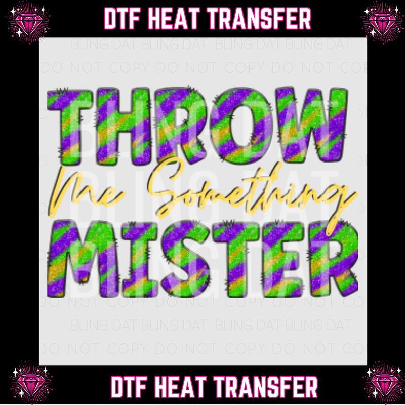 Mardi Gras DTF Transfer