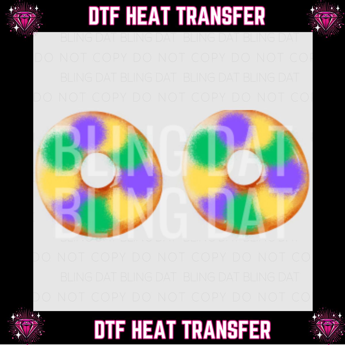Mardi Gras DTF Transfer