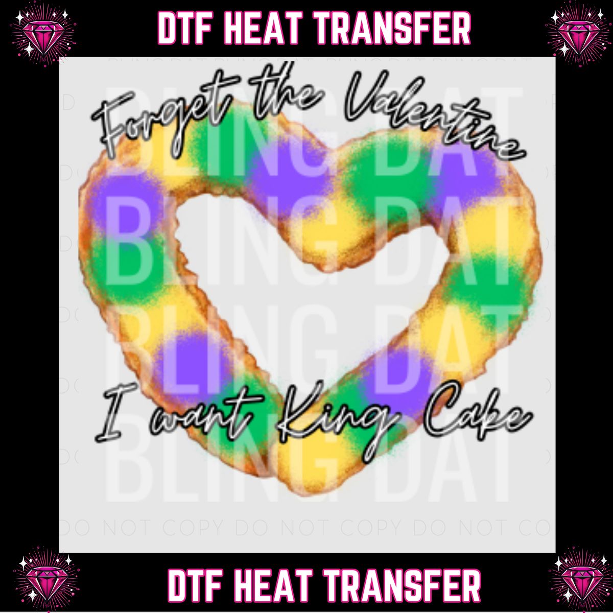 Mardi Gras DTF Transfer