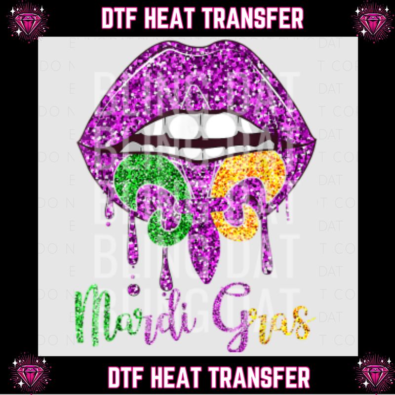 Mardi Gras DTF Transfer