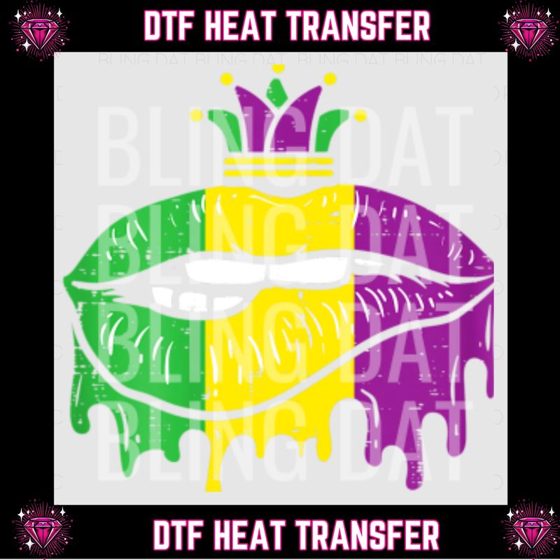 Mardi Gras DTF Transfer