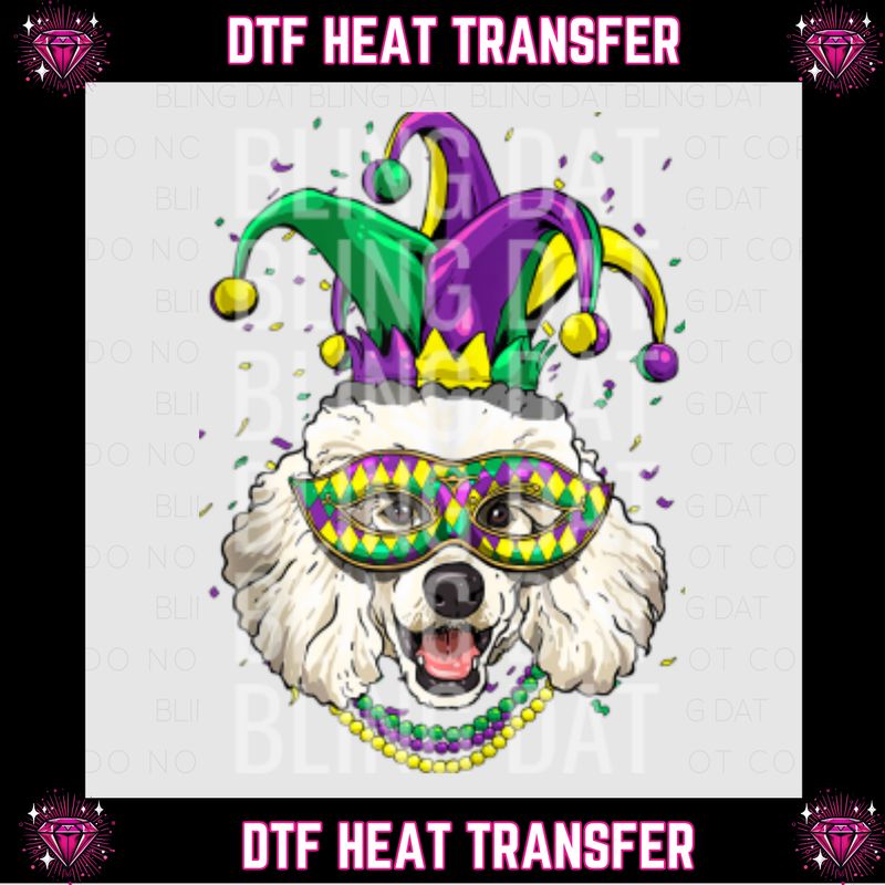Mardi Gras DTF Transfer