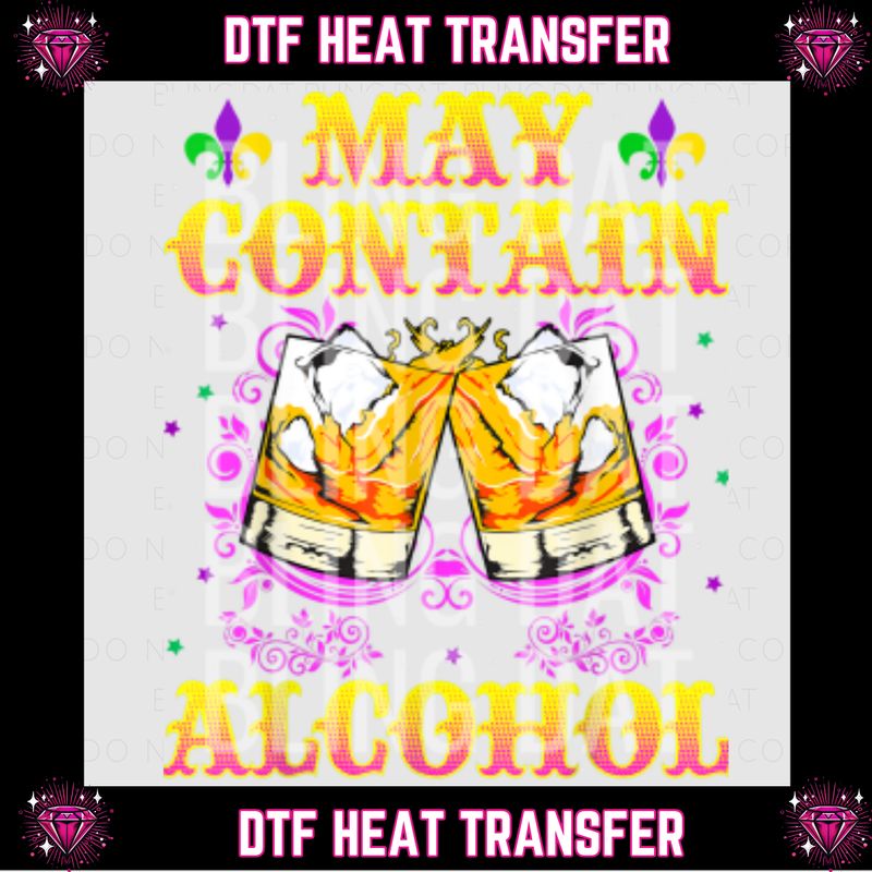 Mardi Gras DTF Transfer
