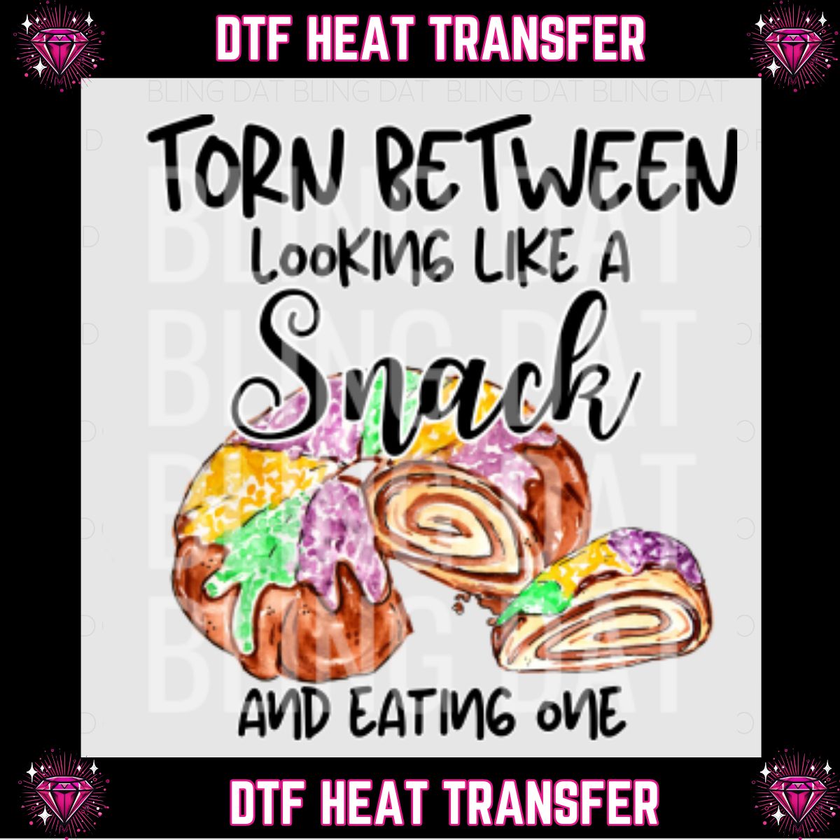 Mardi Gras DTF Transfer