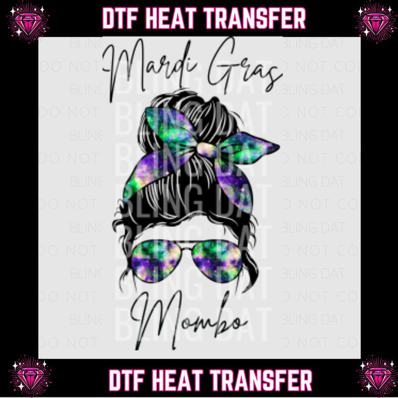 Mardi Gras DTF Transfer