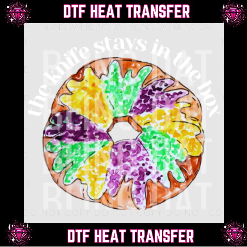Mardi Gras DTF Transfer