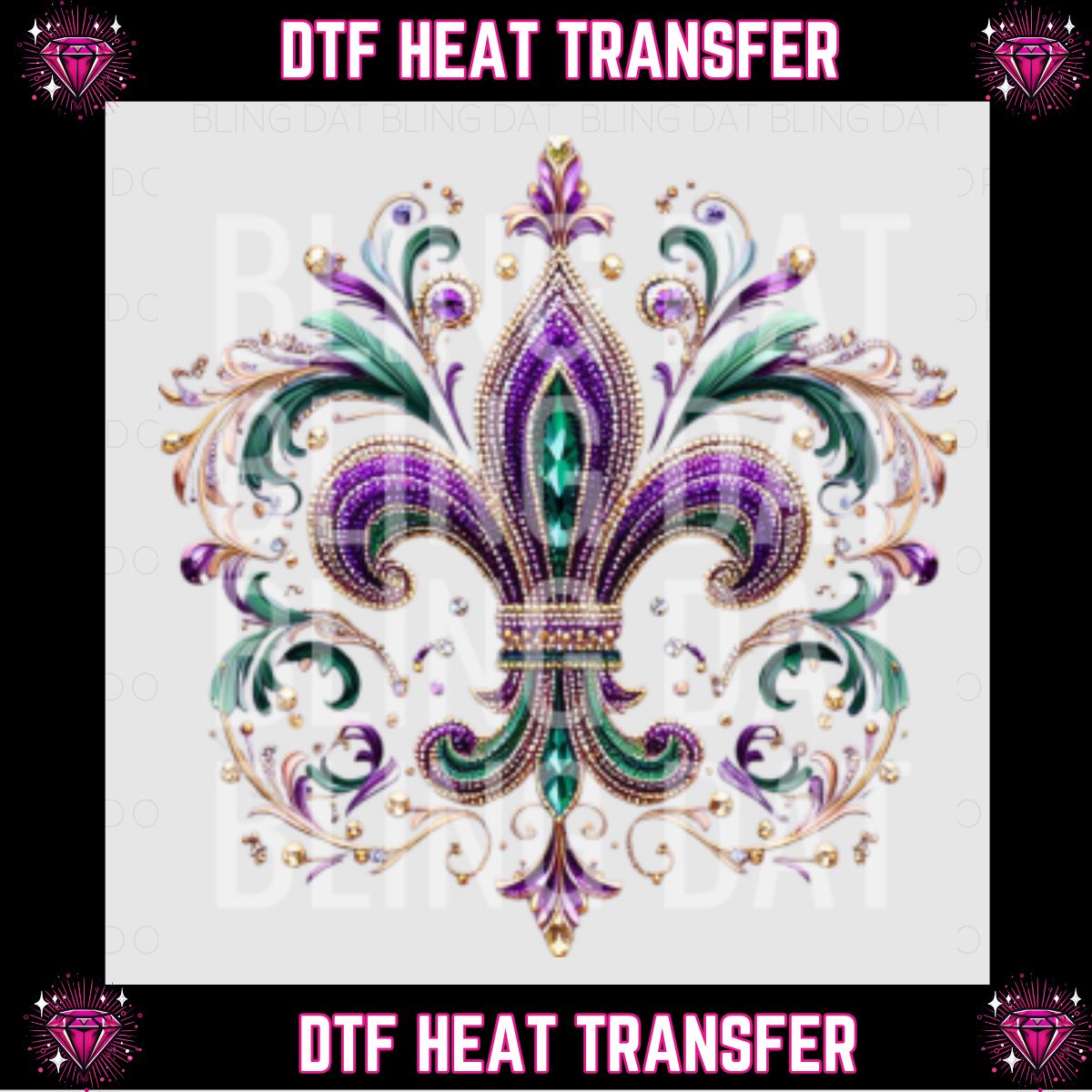 Mardi Gras DTF Transfer