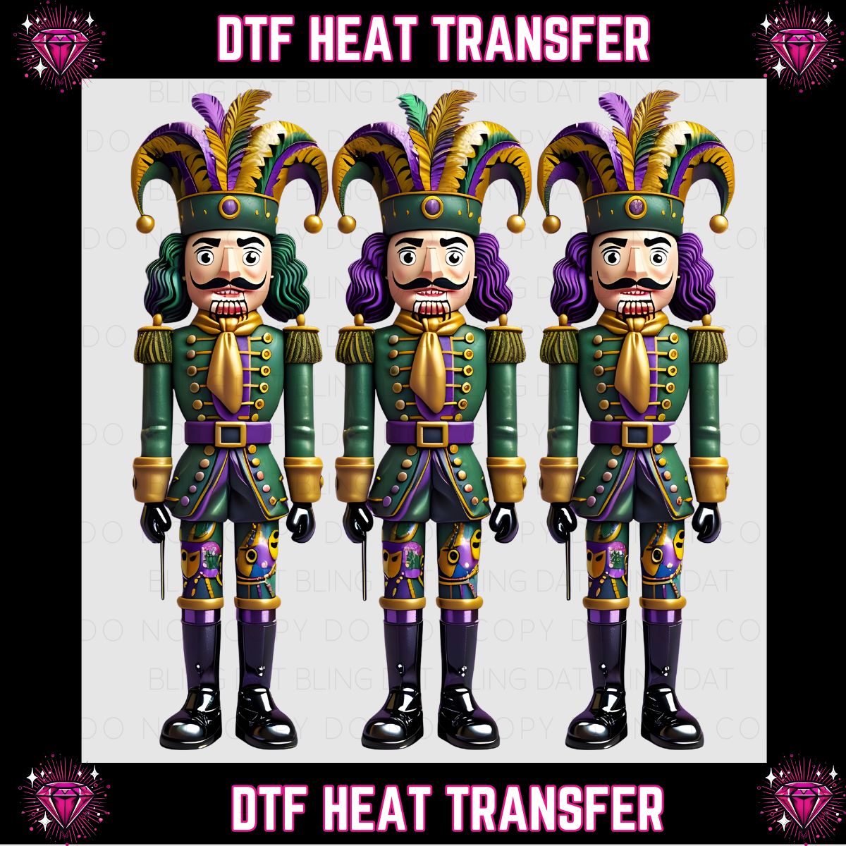 Mardi Gras DTF Transfer