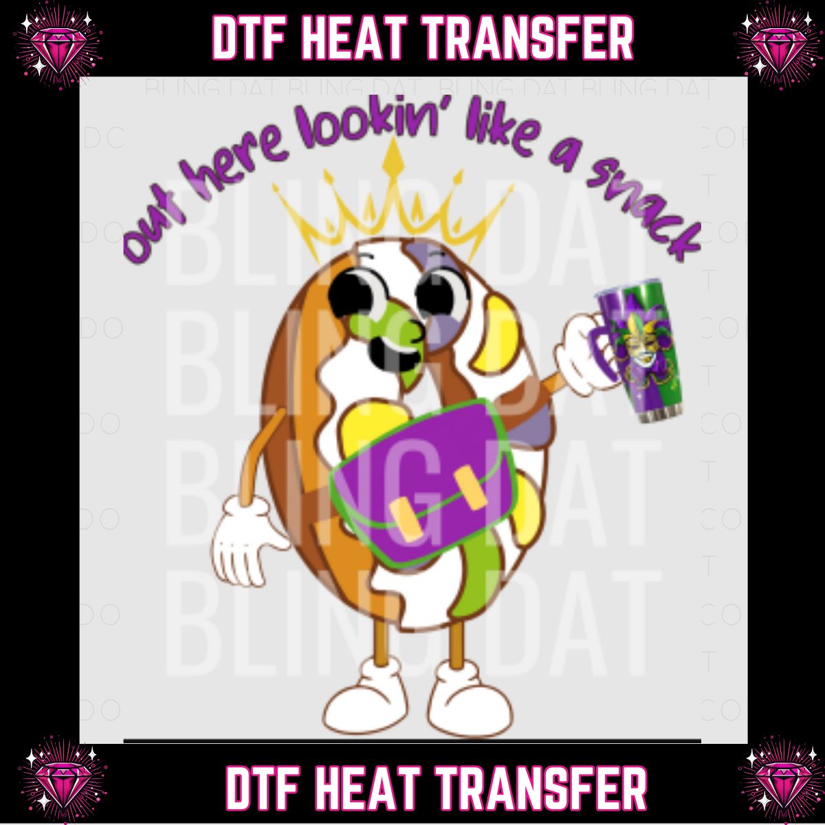 Mardi Gras DTF Transfer