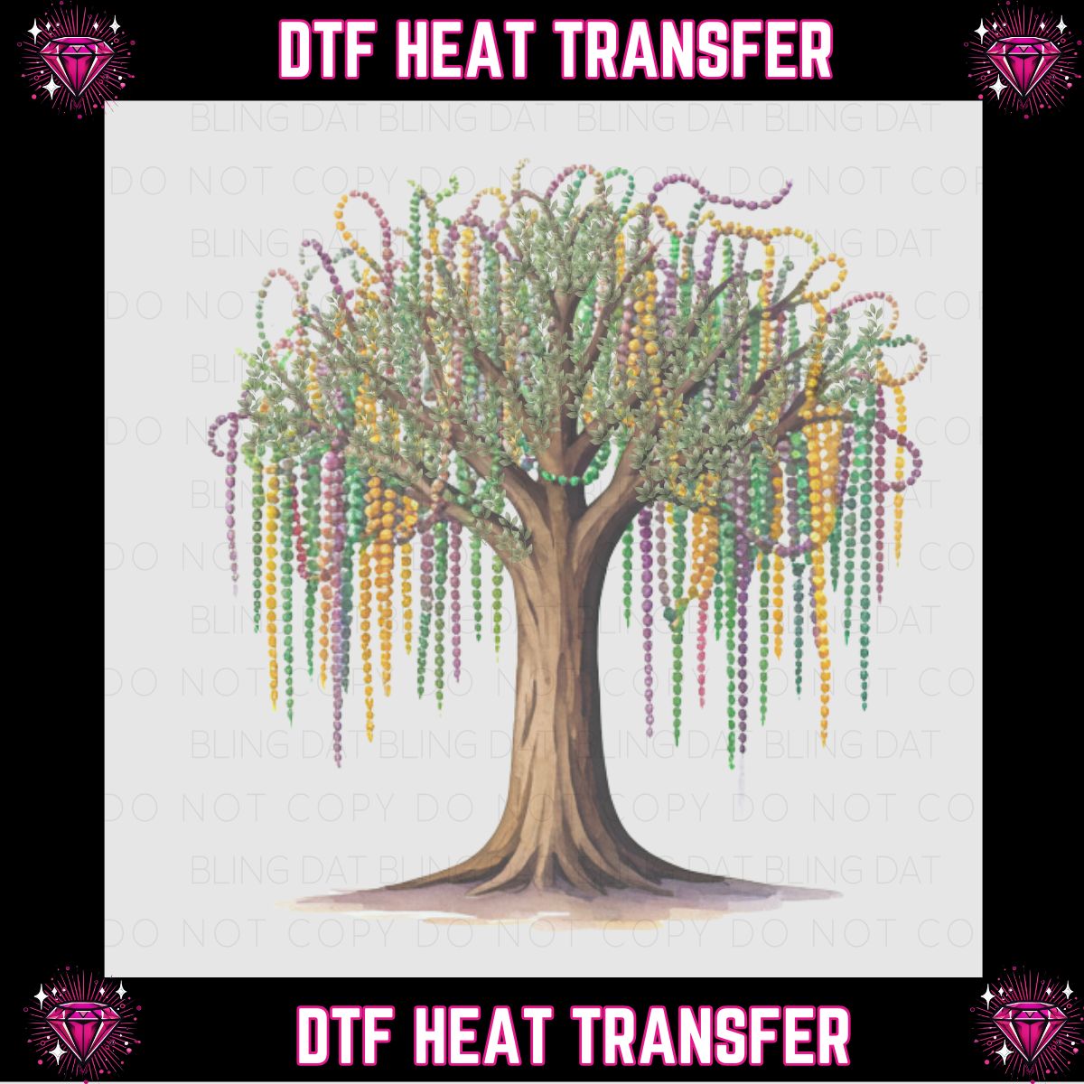 Mardi Gras DTF Transfer