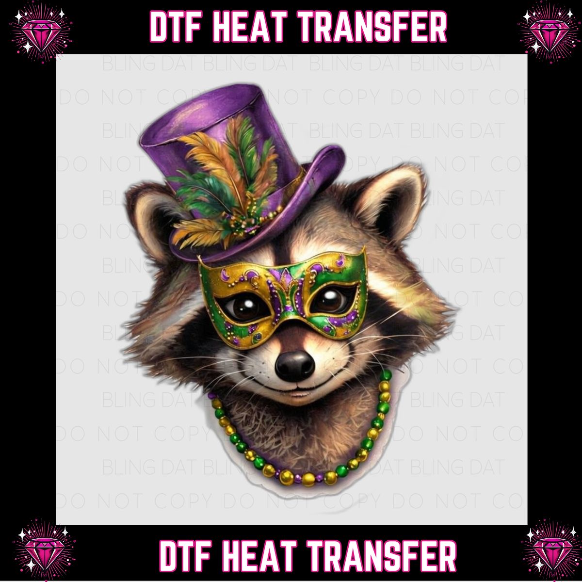 Mardi Gras DTF Transfer