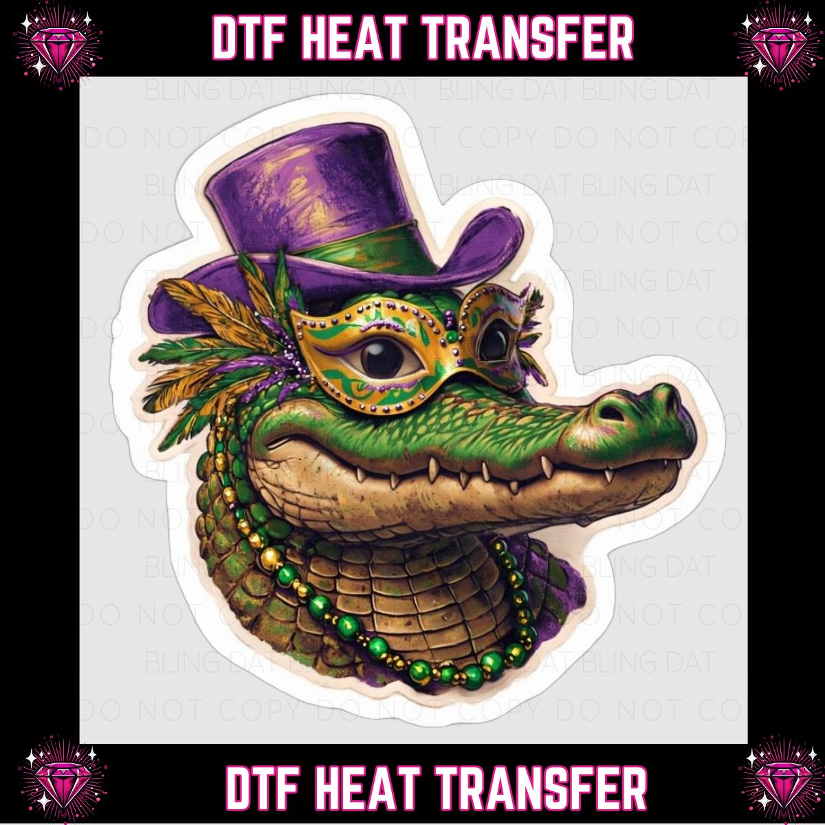 Mardi Gras DTF Transfer