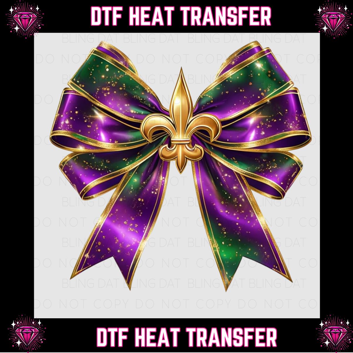 Mardi Gras DTF Transfer