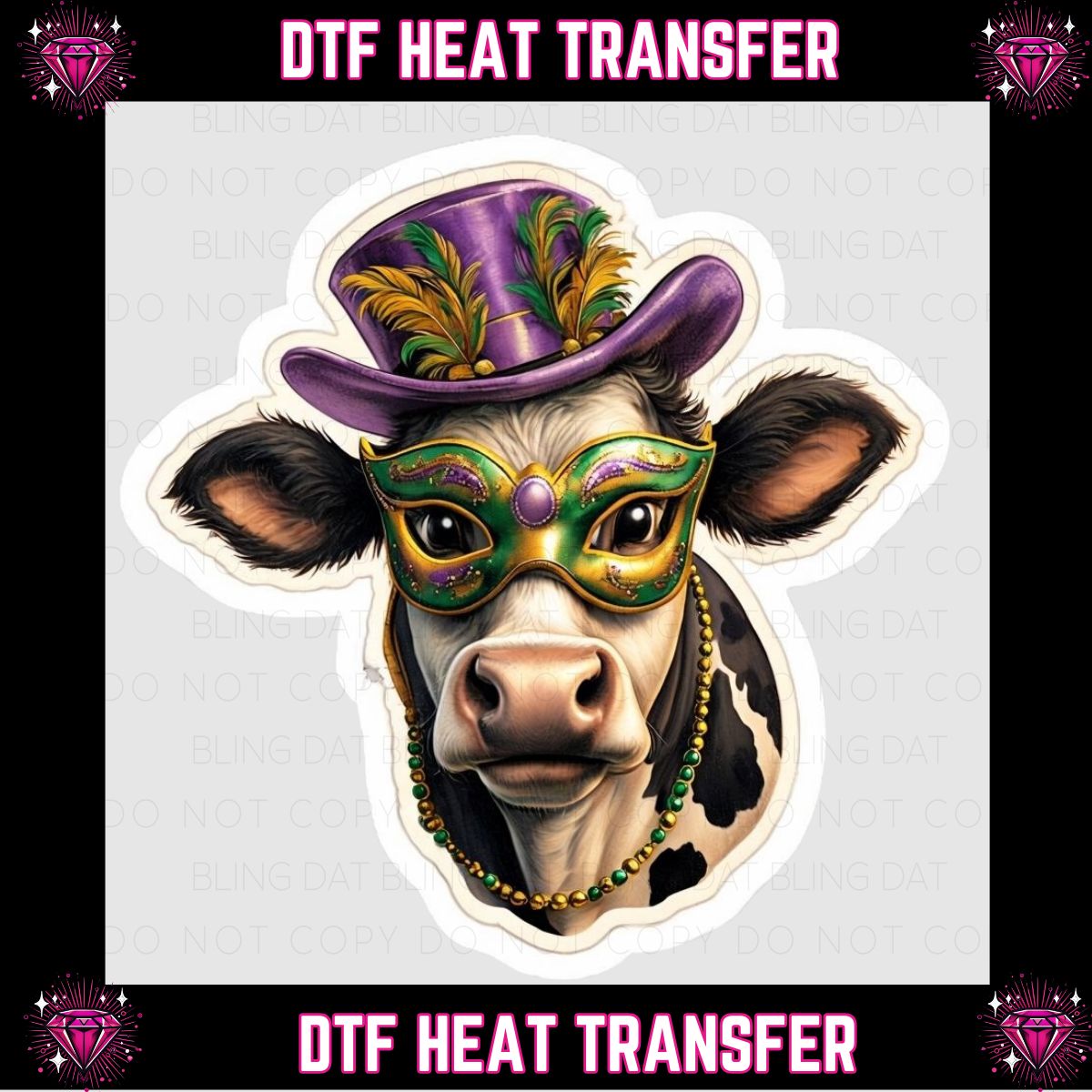 Mardi Gras DTF Transfer